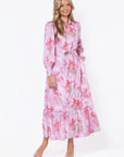 Connie Dress (Pink Flower) - Dress - Yakira Bella
