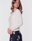 Dahlia Cardigan (White) - Top - Yakira Bella