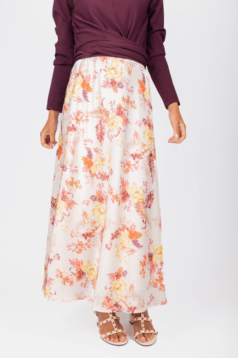 Dakota Skirt (Beige Ground) - Skirt - Yakira Bella