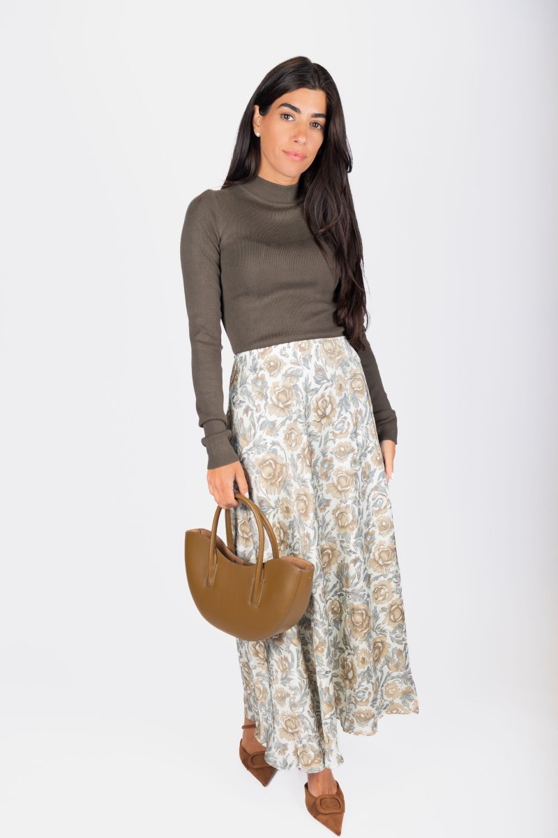 Dakota Skirt (Beige/Khaki) - Skirt - Yakira Bella