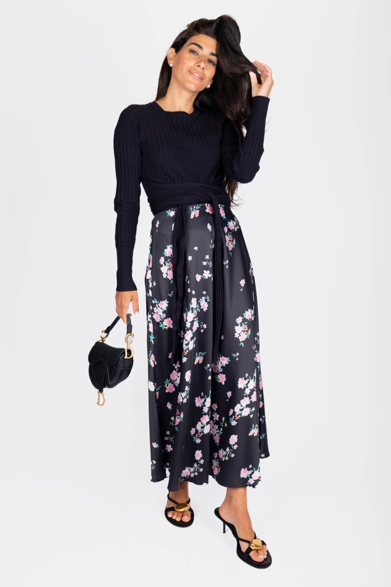 Dakota Skirt (Black Ground) - Skirt - Yakira Bella