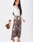 Dakota Skirt (Brown) - Skirt - Yakira Bella