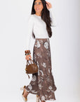 Dakota Skirt (Brown) - Skirt - Yakira Bella