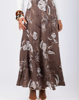 Dakota Skirt (Brown) - Skirt - Yakira Bella