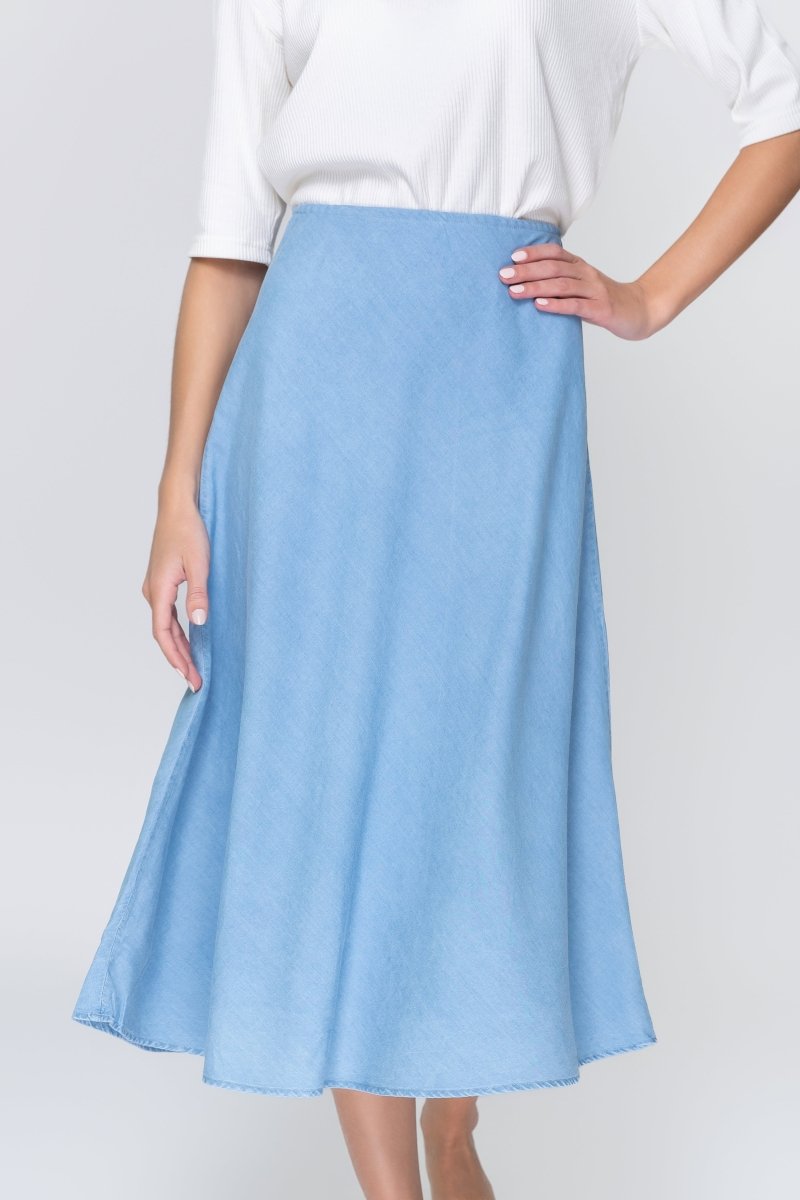 Dakota Skirt (Chambray) – Yakira Bella