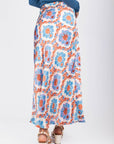 Dakota Skirt (Ivory/Blue) - Skirt - Yakira Bella