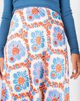 Dakota Skirt (Ivory/Blue) - Skirt - Yakira Bella