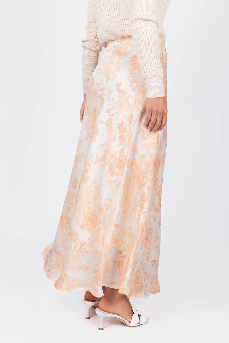 DAKOTA SKIRT (IVORY/PEACH) - Skirt - Yakira Bella