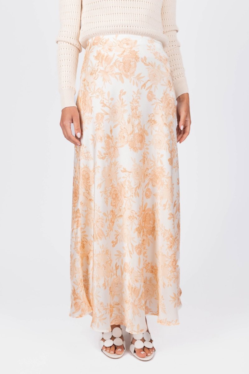 DAKOTA SKIRT (IVORY/PEACH) - Skirt - Yakira Bella