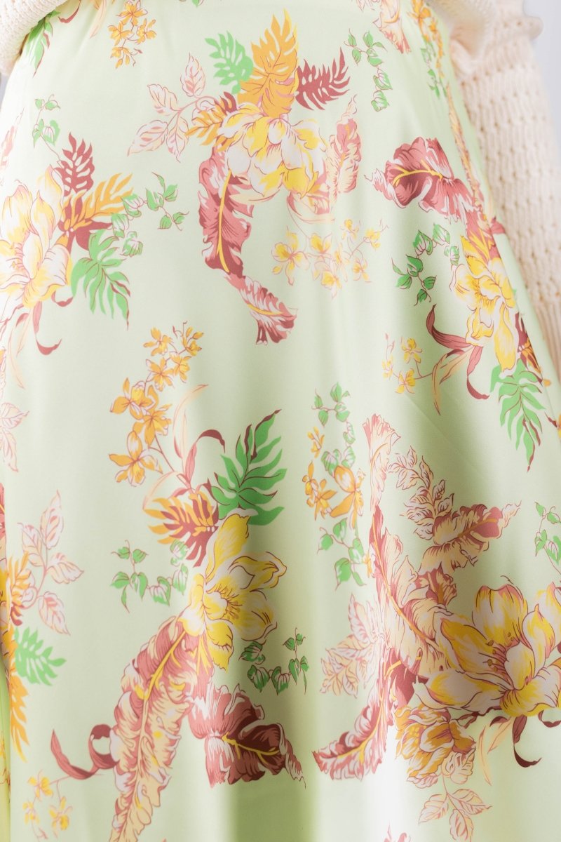 Dakota Skirt (Light Green Ground) - Skirt - Yakira Bella