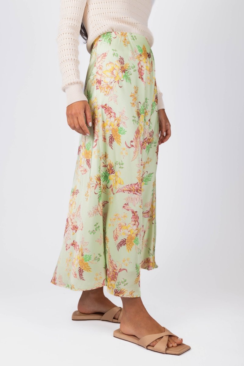 Dakota Skirt (Light Green Ground) - Skirt - Yakira Bella
