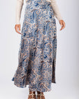 Dakota Skirt (Navy/Brown) - Skirt - Yakira Bella