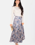 Dakota Skirt (Navy/Brown) - Skirt - Yakira Bella
