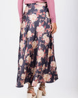 Dakota Skirt (Navy/Burgundy) - Skirt - Yakira Bella