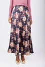 Dakota Skirt (Navy/Burgundy) - Skirt - Yakira Bella