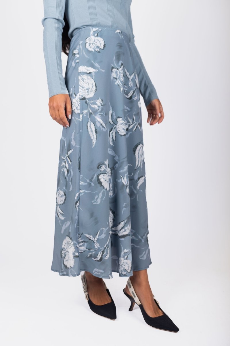 Dakota Skirt (Stone Blue) - Skirt - Yakira Bella