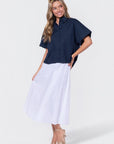 Dakota Skirt (White Solid) - Skirt - Yakira Bella