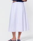Dakota Skirt (White Solid) - Skirt - Yakira Bella