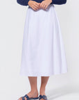 Dakota Skirt (White Solid) - Skirt - Yakira Bella