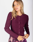 Danika Cardigan (Burgundy) - Top - Yakira Bella
