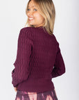 Danika Cardigan (Burgundy) - Top - Yakira Bella