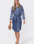 Denver Skirt 23" (Blue) - Skirt - Yakira Bella