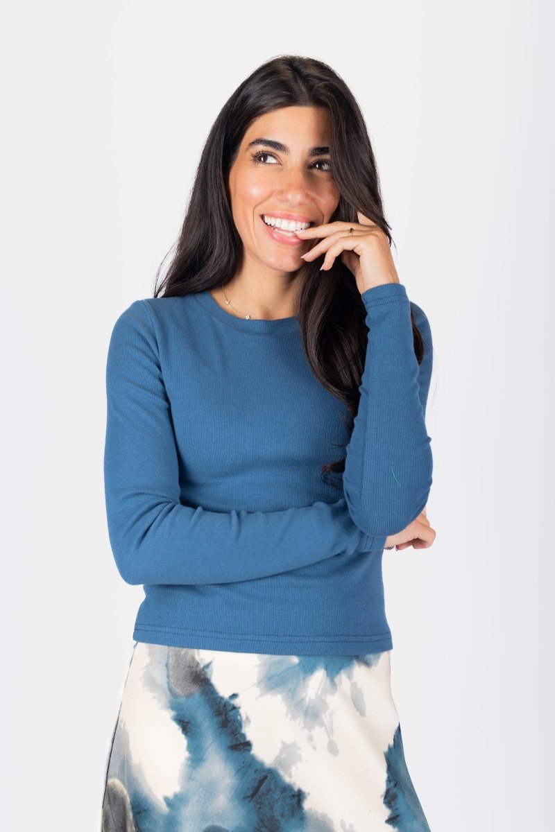 Dina Top (Teal Blue) - Top - Yakira Bella