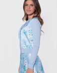 Donna Cardigan (Mint Flower) - Top - Yakira Bella