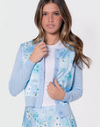 Donna Cardigan (Mint Flower) - Top - Yakira Bella