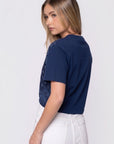 Edie Top (Navy/Navy Pattern) - Top - Yakira Bella