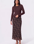 Elenia Skirt (Dark Brown Pattern) - Skirt - Yakira Bella