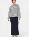 Elka Top (Grey Navy) - Top - Yakira Bella