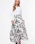 Ella Skirt 38" (White/Black) - Skirt - Yakira Bella