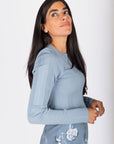 Ellery Top (Slate Blue) - Top - Yakira Bella