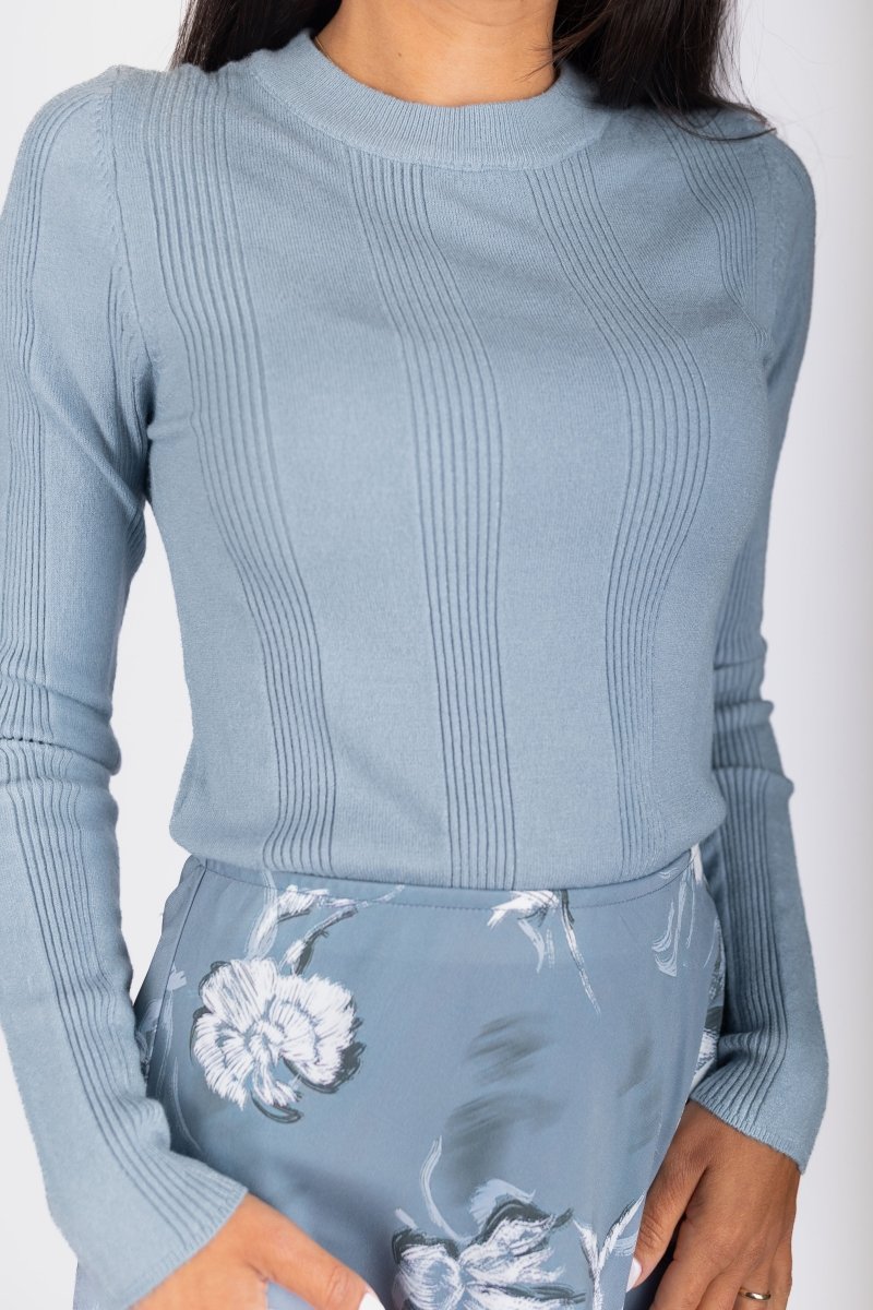 Ellery Top (Slate Blue) - Top - Yakira Bella