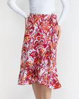 Emerson Skirt (White/Purple) - Skirt - Yakira Bella