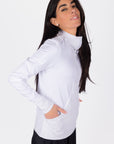 ENDURE HALF ZIP (WHITE) - Top - Yakira Bella