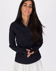 EXCEL HALF ZIP (BLACK) - Top - Yakira Bella