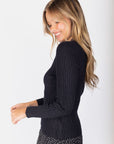Fiora Cardigan (Black) - Top - Yakira Bella