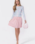 Gabrielle Cardigan (Light Blue Ground) - Top - Yakira Bella