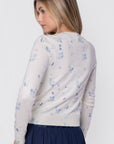 Gabrielle Cardigan (White/Blue) - Top - Yakira Bella