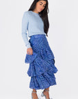 GIA SKIRT (BLUE MULTI) - Skirt - Yakira Bella