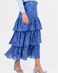 GIA SKIRT (BLUE MULTI) - Skirt - Yakira Bella