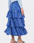 GIA SKIRT (BLUE MULTI) - Skirt - Yakira Bella