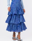 GIA SKIRT (BLUE MULTI) - Skirt - Yakira Bella