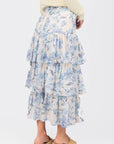 GIA SKIRT (IVORY/BLUE) - Skirt - Yakira Bella