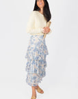 GIA SKIRT (IVORY/BLUE) - Skirt - Yakira Bella