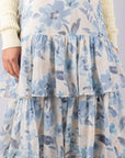 GIA SKIRT (IVORY/BLUE) - Skirt - Yakira Bella