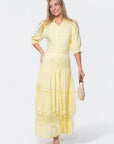 Hallie Dress (Light Yellow) - Dress - Yakira Bella
