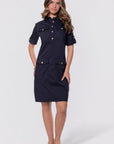Hayden Dress (Navy) - Dress - Yakira Bella